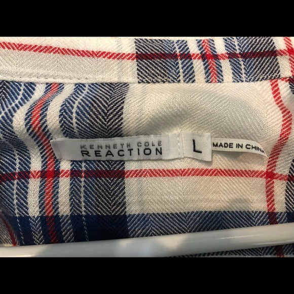 KENNETH COLE Reaction Plaid Button-Down Shirt - Picture 11 of 12
